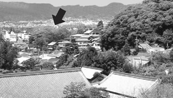 銀閣寺からみた半鐘山