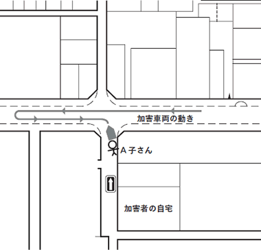 現場付近の地図